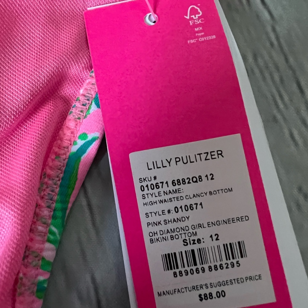 Lilly Pulitzer Puff Sleeve / high waist  Bikini 2 pc Set - Picture 12 of 12